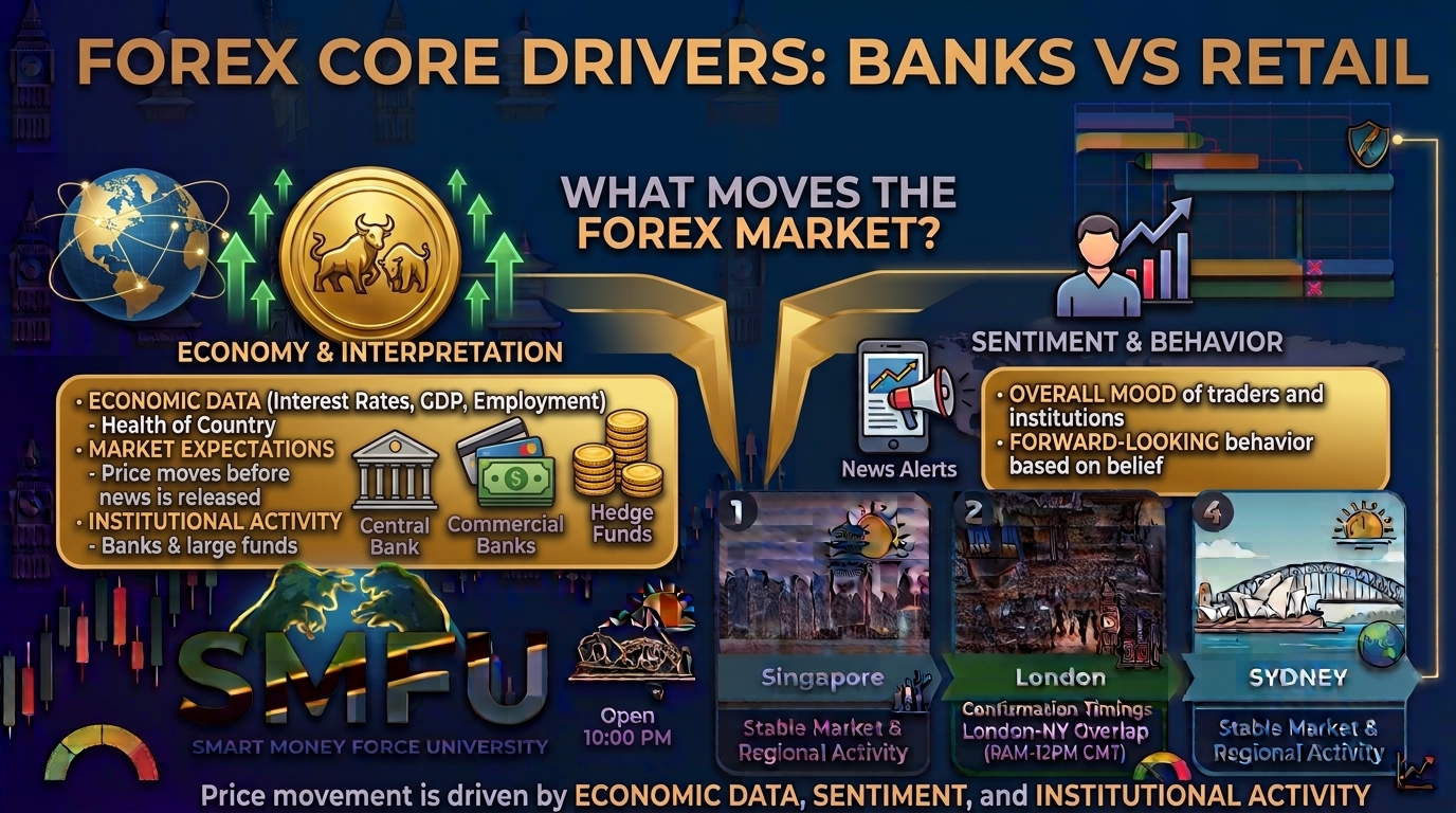 What Moves the Forex Market? (Core Drivers)